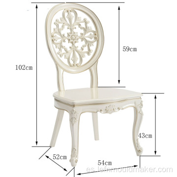 Silla de plástico abs asistida por gas de estilo europeo